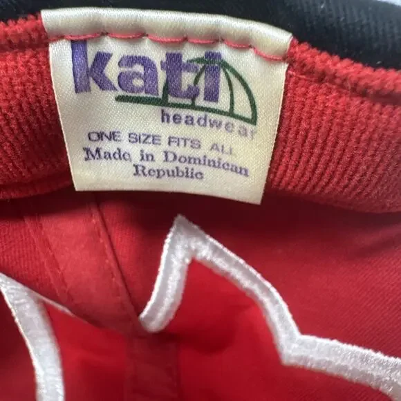 Copenhagen Cowboys Tough Co. Kati Headwear Adj. Sharktooth Red Hat U.S Tobacco